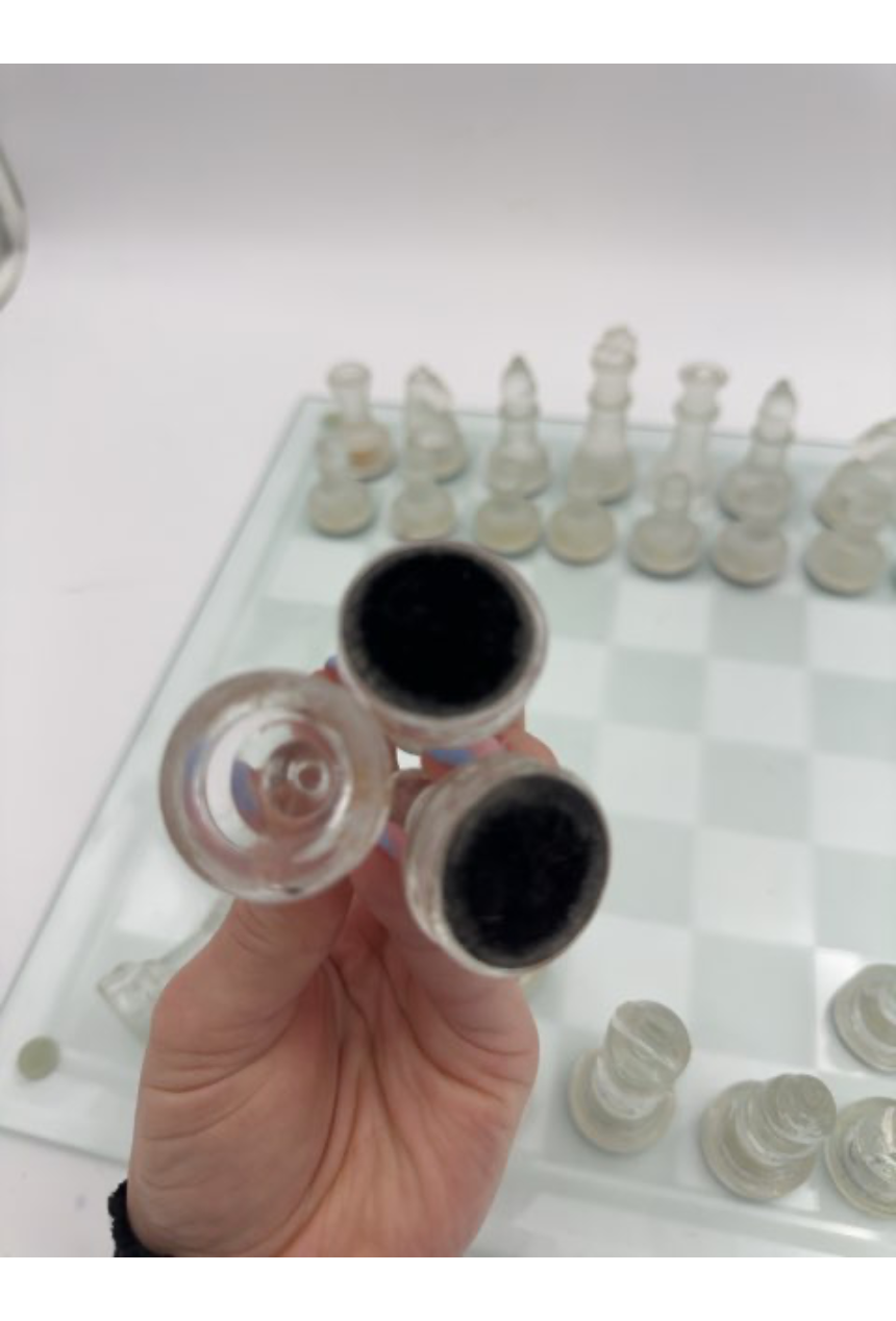 Glas skak spil